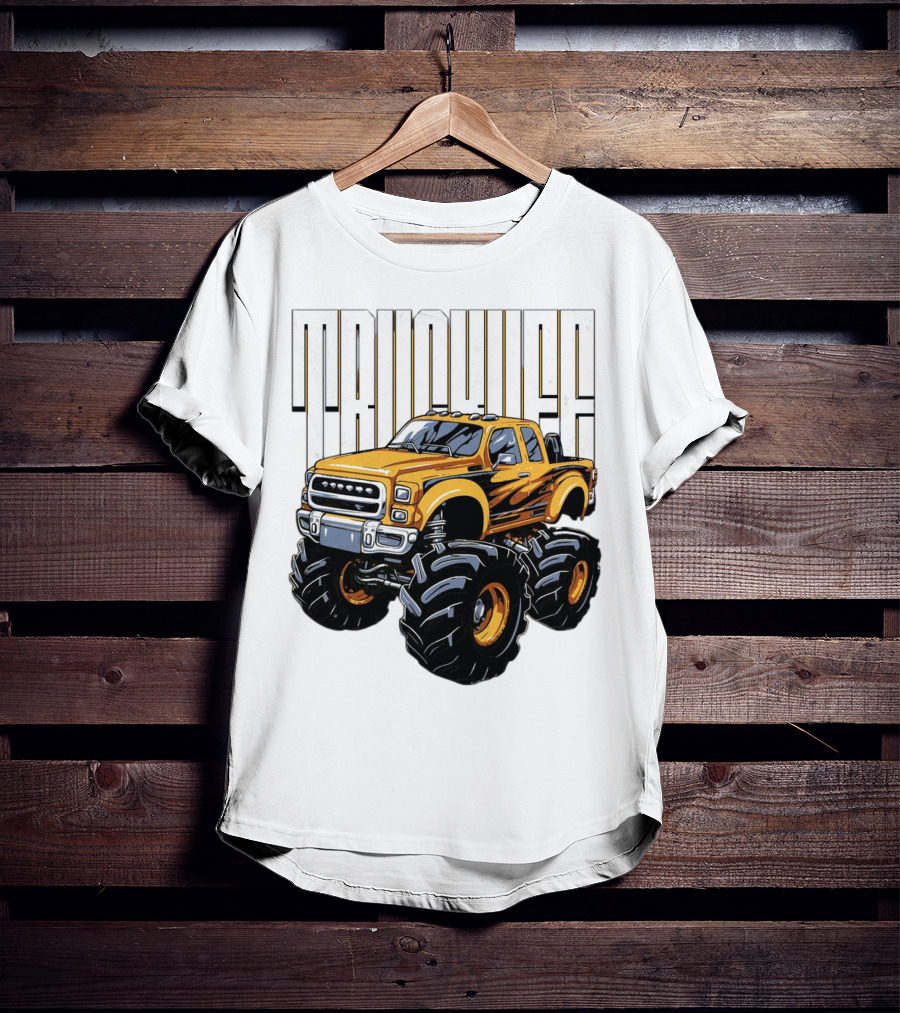 Trucklife Adventure Never Slowing Down Monster Truck T-Shirt