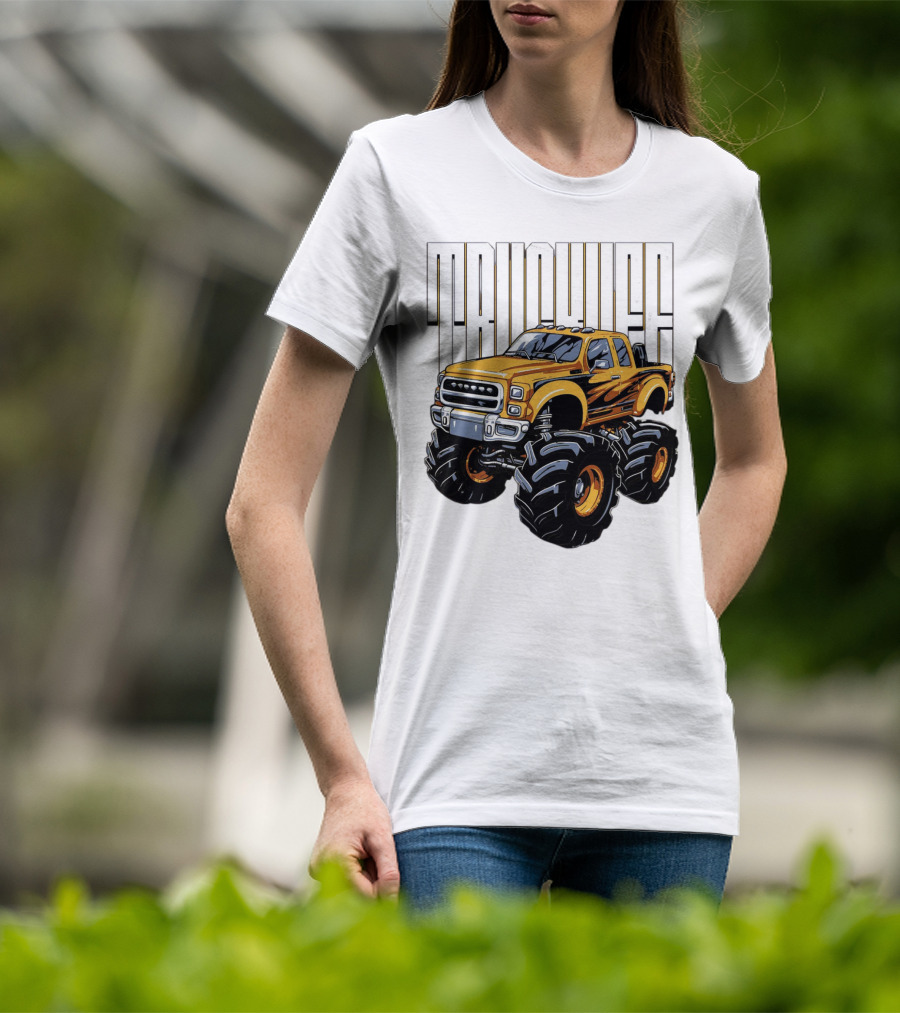 Trucklife Adventure Never Slowing Down Monster Truck T-Shirt