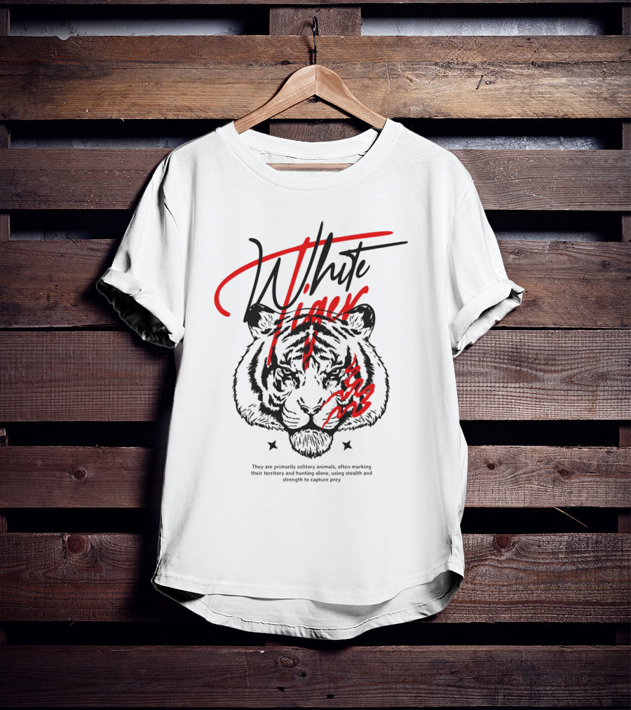 White Tiger They Are Primarily Solitary T-Shirt