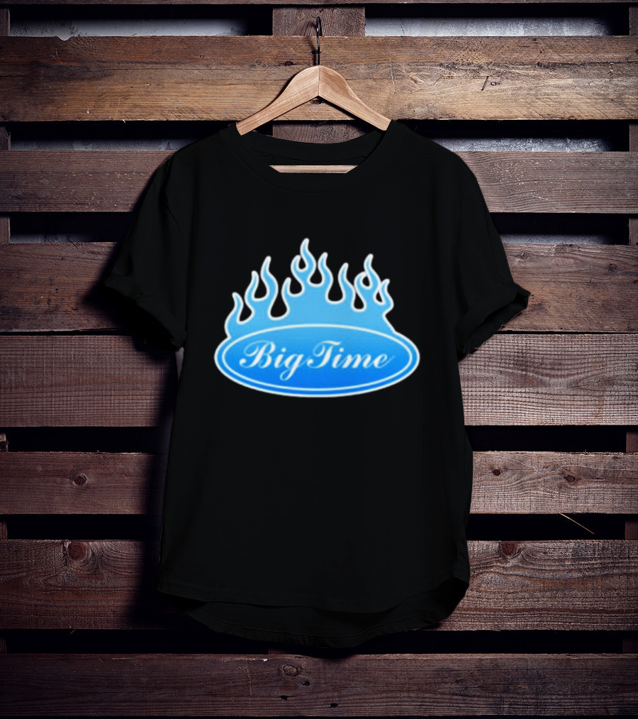 Big Time Blue Flame Oval Emblem T-Shirt
