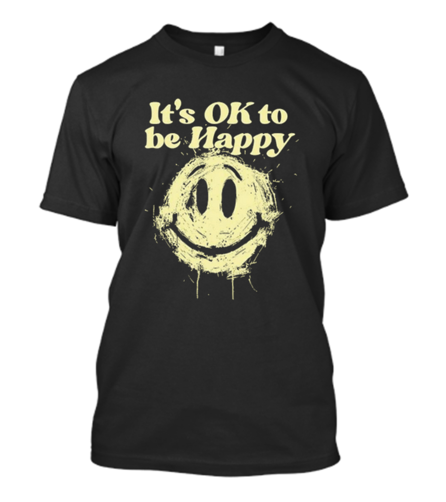 DJ KHALED It’s OK To Be Happy Distorted Smiley T-Shirt