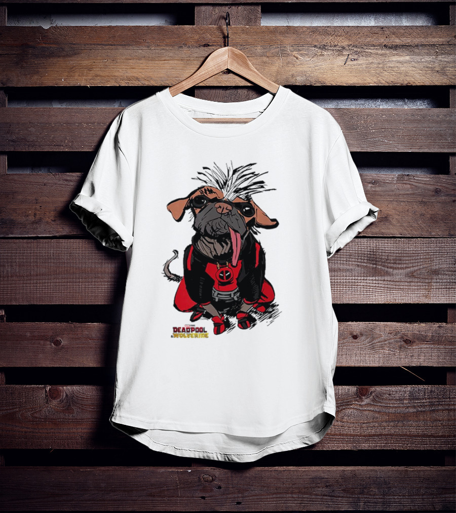 Retro 70 Wolverine Sketchy Dogpool Comic T-Shirt