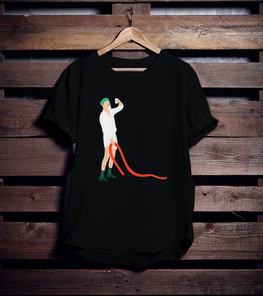 Septic Engineer Drunk Holding Red Hose T-Shirt