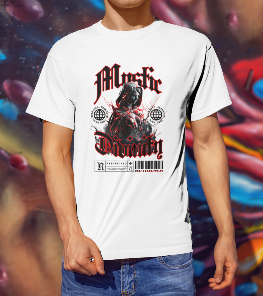 Mystic Divinity Divine Warrior Restricted Barcode 2038 2049 T-Shirt