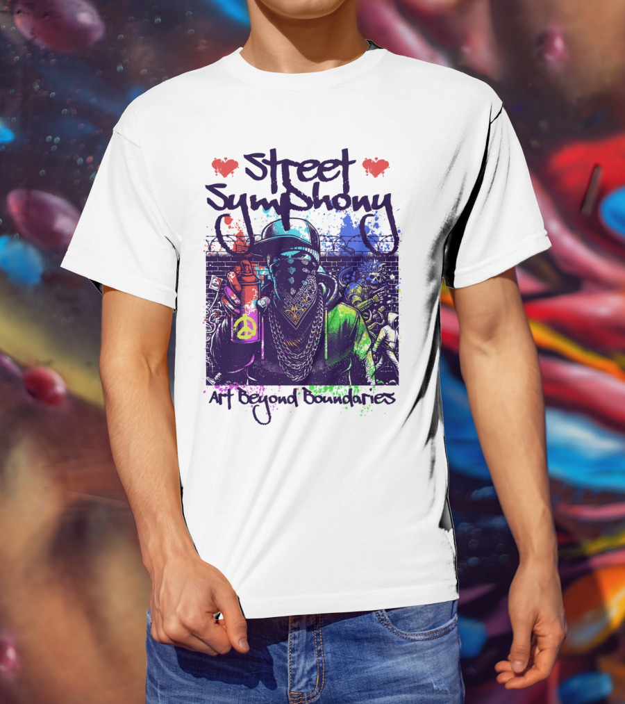 Street Symphony Art Beyond Boundaries Graffiti Man T-Shirt