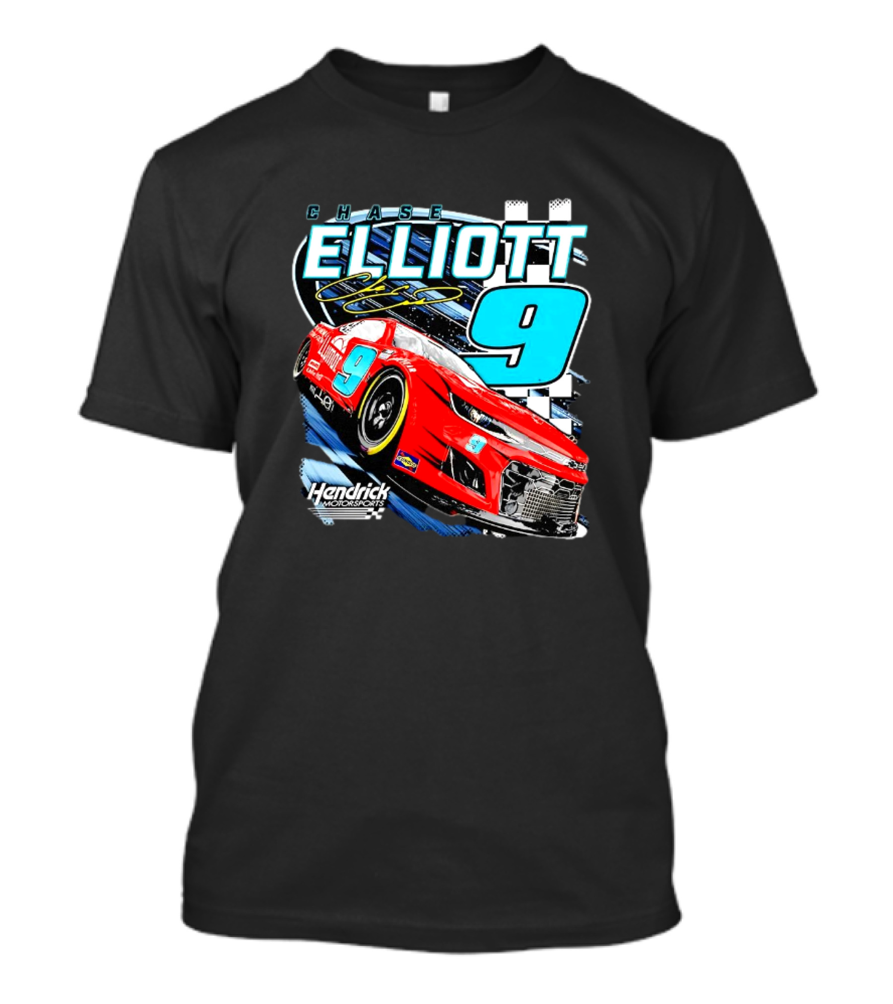 Chase Elliott Hendrick Motorsports No. 9 Racing Car T-Shirt