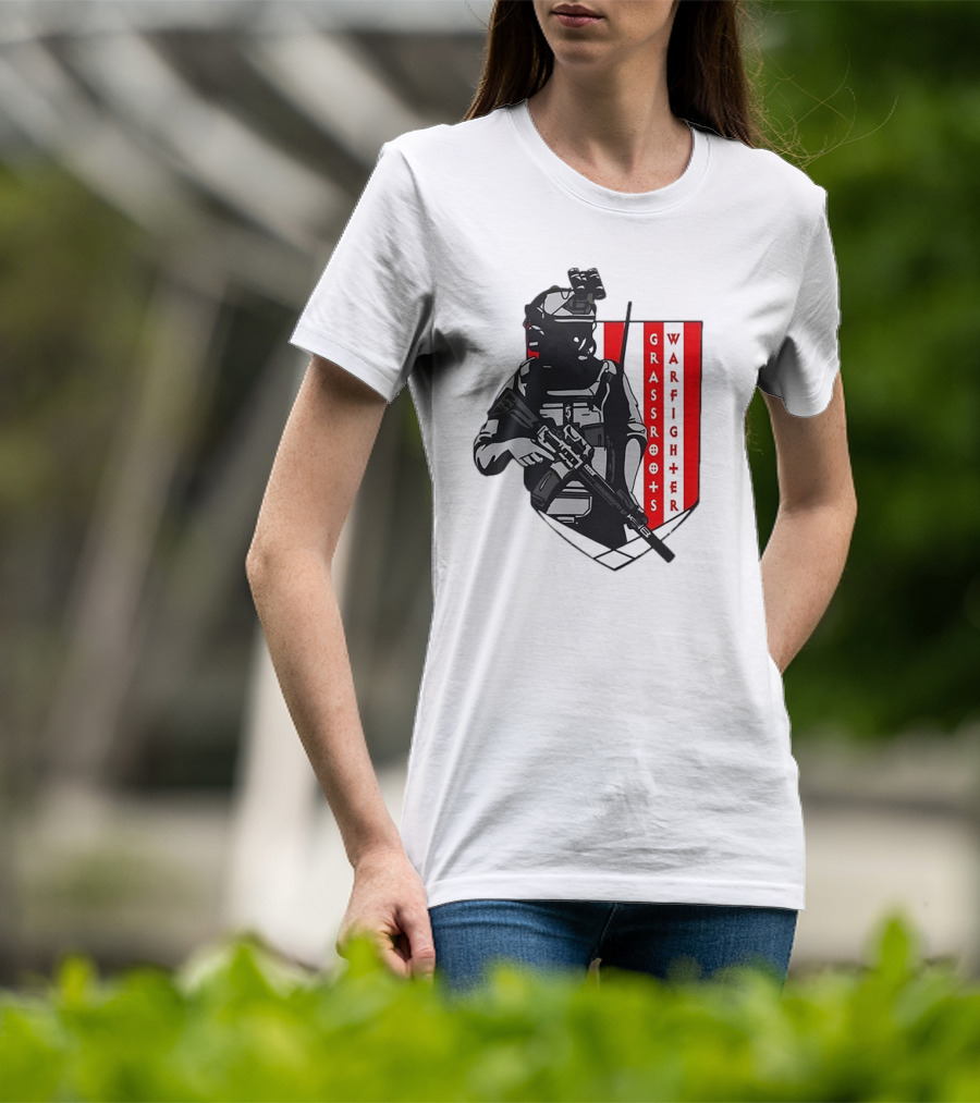 Grassroots Warfighter Tactical Operator Shield T-Shirt