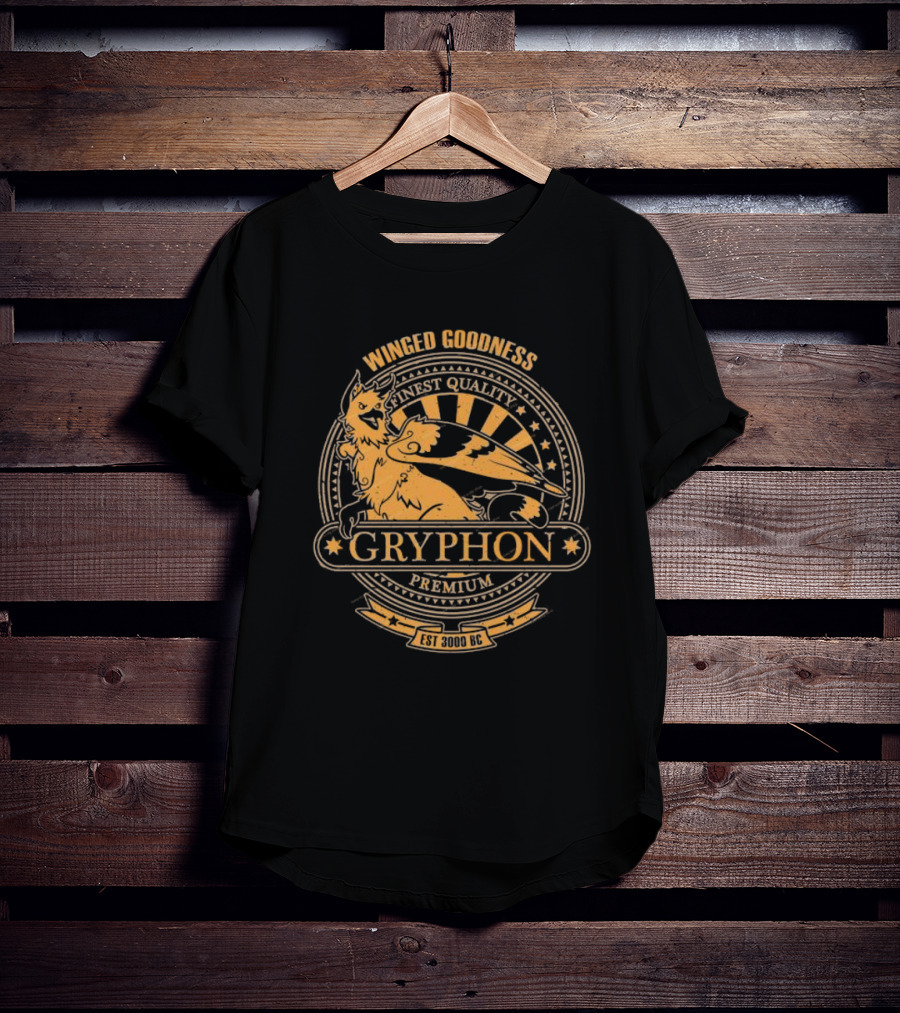 Winged Goodness Gryphon Premium Finest Quality Est 3000 BC T-Shirt