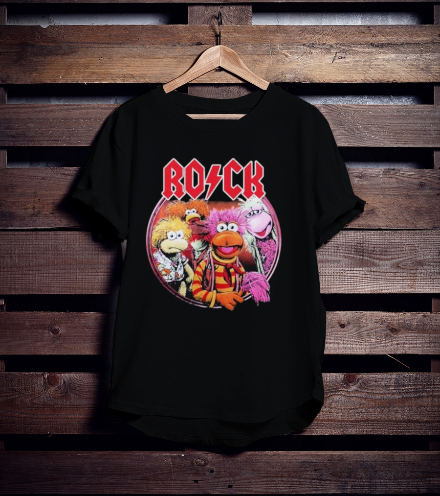 Jim Henson Fraggle Rock Characters With Iconic Rock Styling T-Shirt