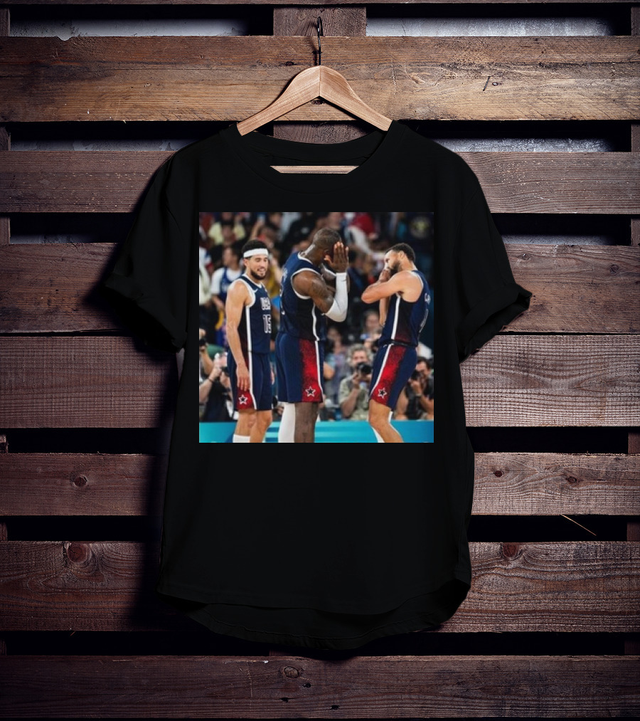 Stephen Curry Lebron James Night Night USA Basketball Olympic Paris T-Shirt