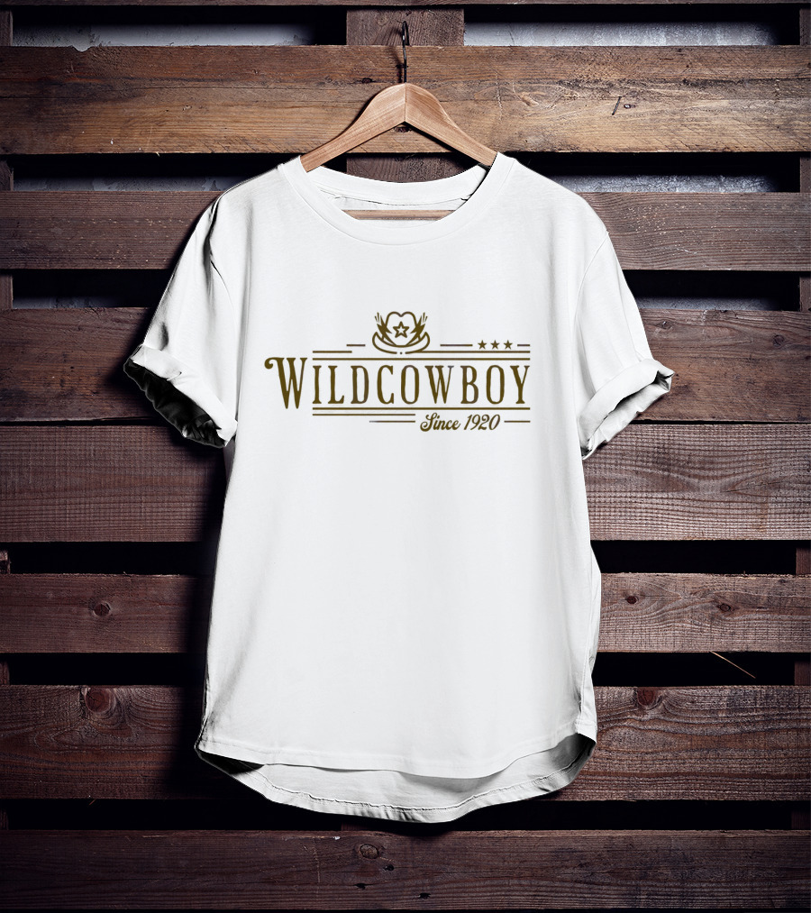 Wild Cowboy Since 1920 Star Hat T-Shirt