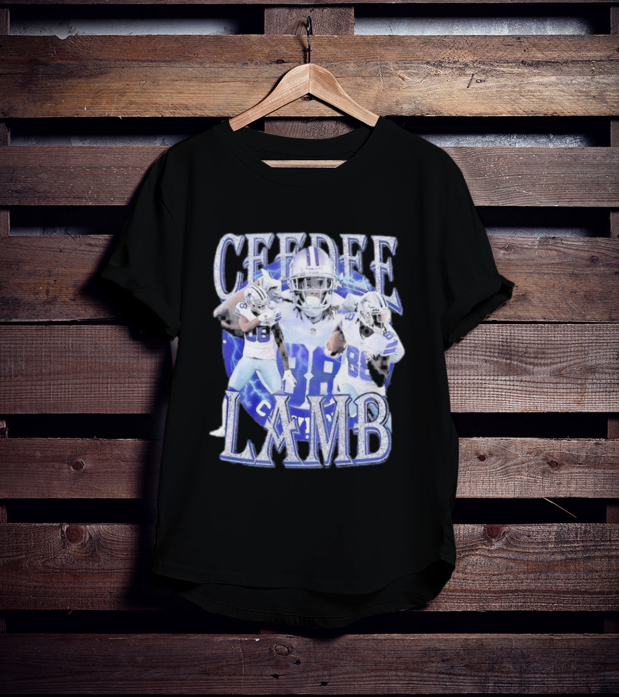 Ceedee Lamb Vintage 90s Retro Football Star Graphics T-Shirt