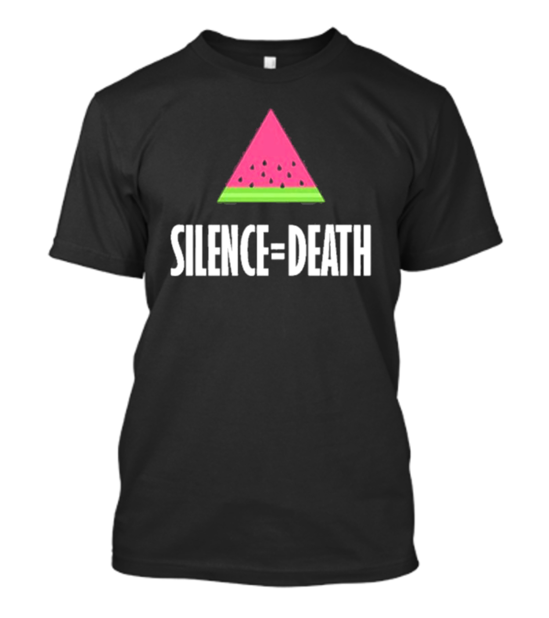 Silence Equals Death Watermelon Triangle T-Shirt