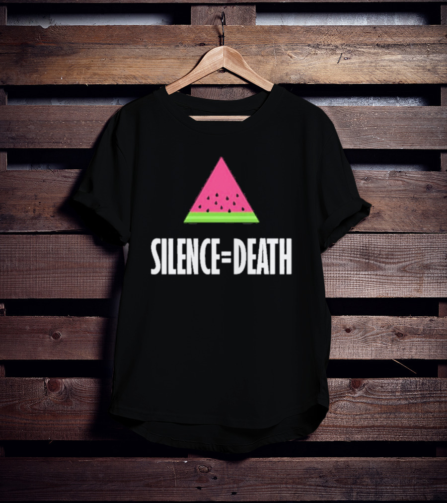 Silence Equals Death Watermelon Triangle T-Shirt