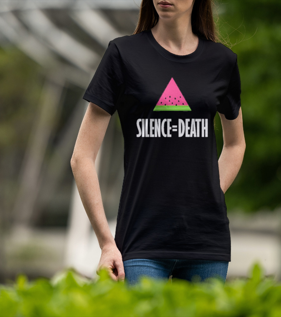 Silence Equals Death Watermelon Triangle T-Shirt