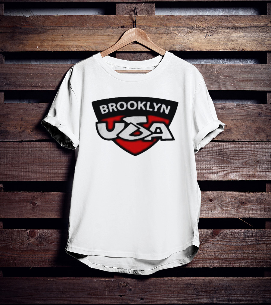 Brooklyn USA Red Black Shield Emblem T-Shirt