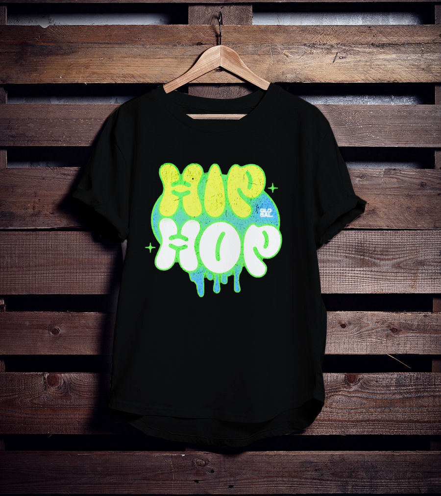 HIP HOP GLOBAL Drip Style Graffiti T-Shirt