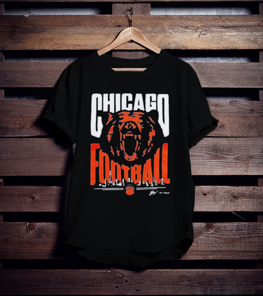 Chicago Football Bear Roar T-Shirt