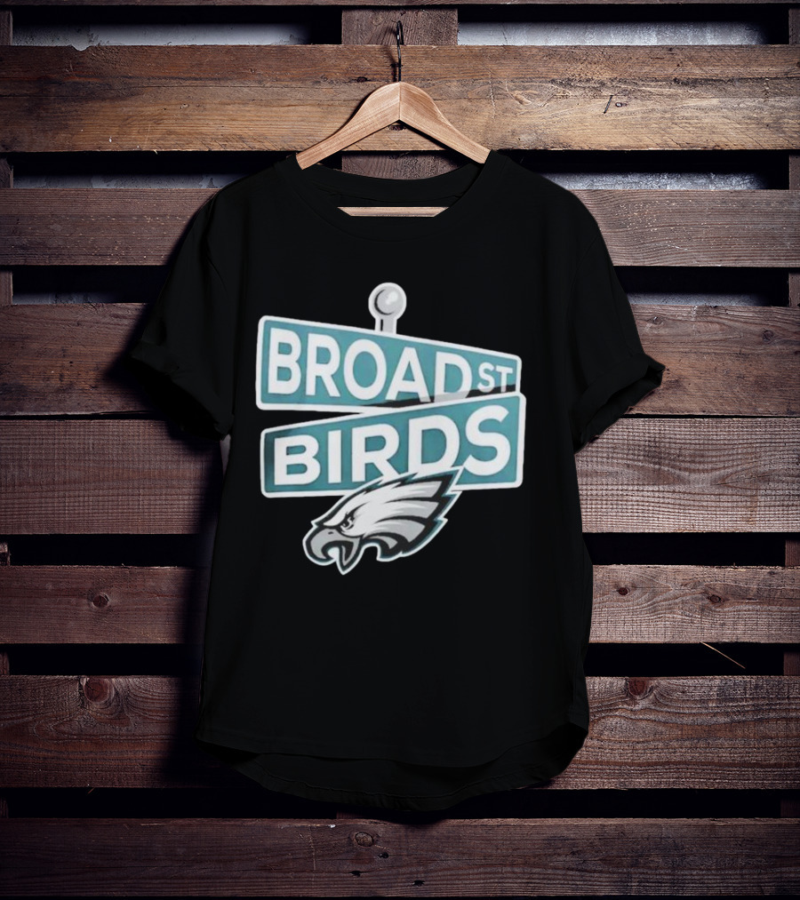 Philadelphia Eagles Broad St Birds Logo NFL Merchandising T-Shirt