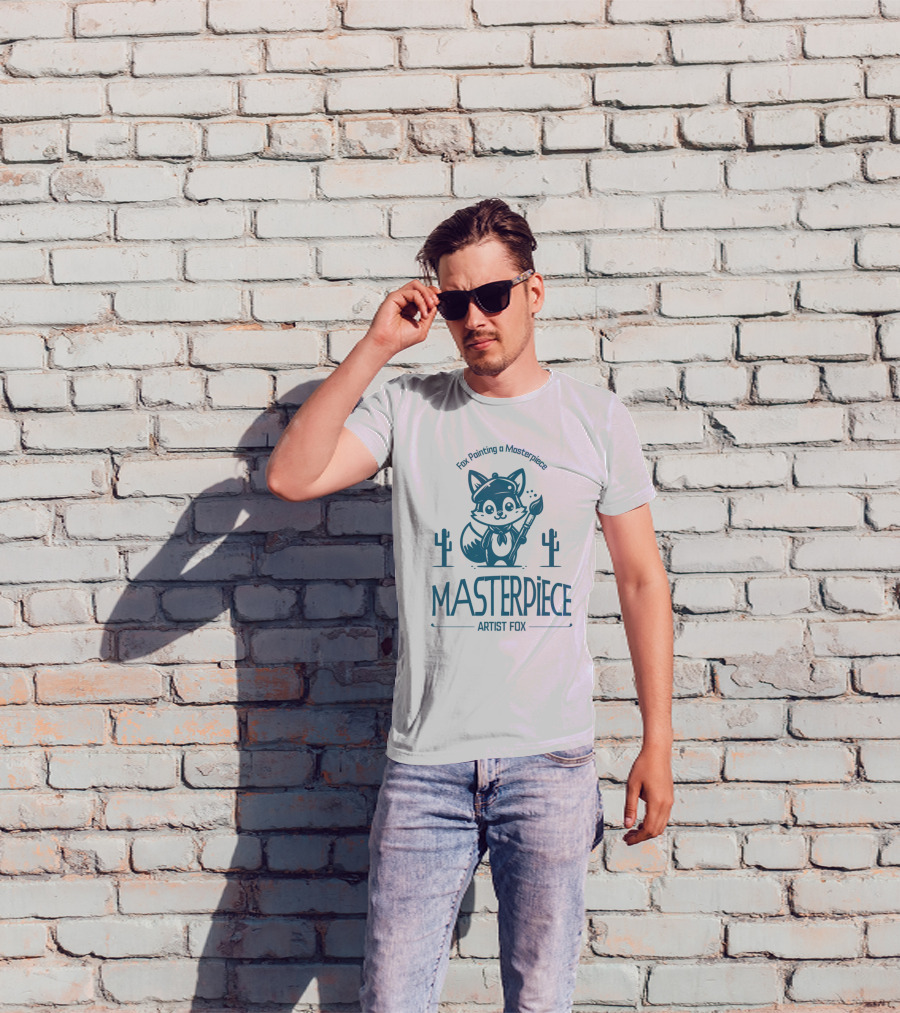Fox Painting A Masterpiece Artist Fox MASTERPiECE T-Shirt