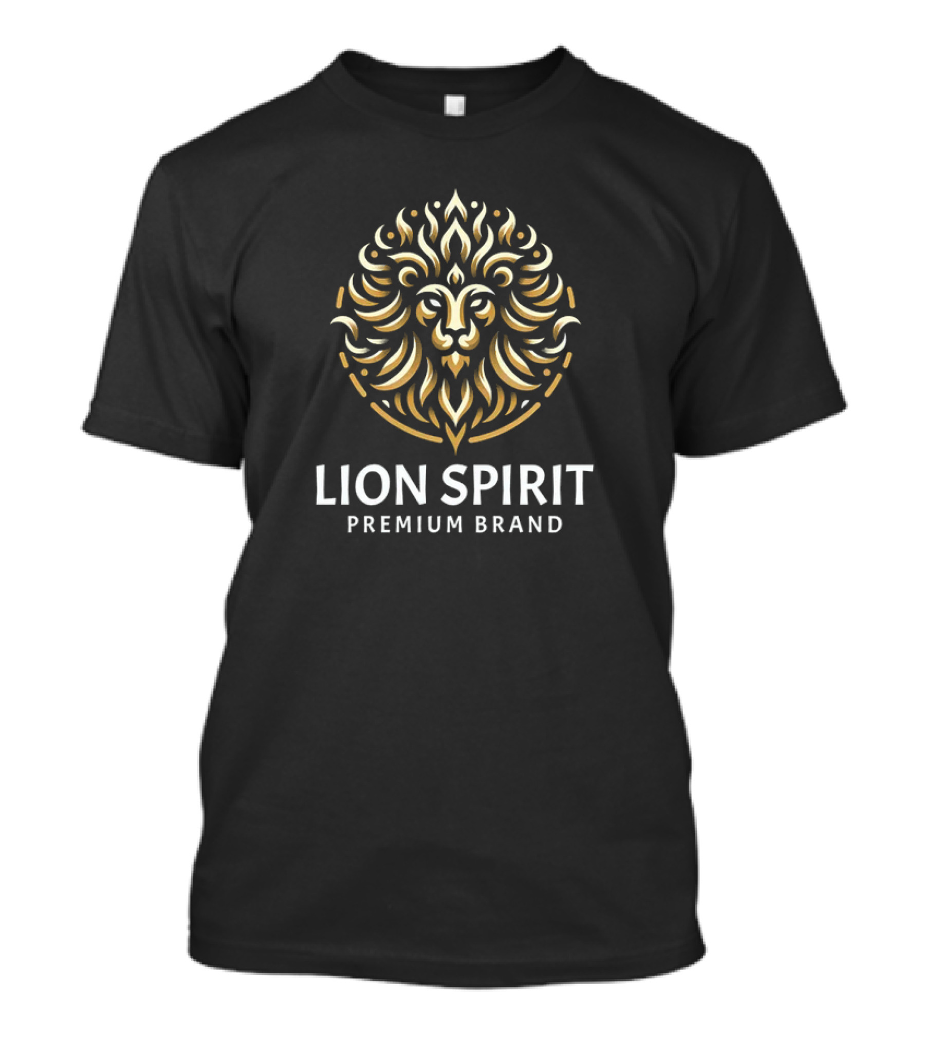 Lion Spirit Premium Brand Golden Flame T-Shirt