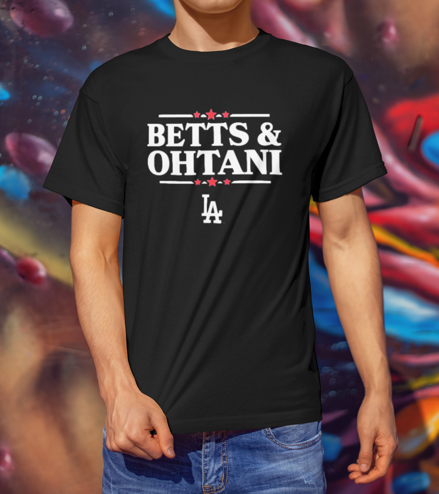 BETTS And OHTANI LA Dodgers Stars T-Shirt