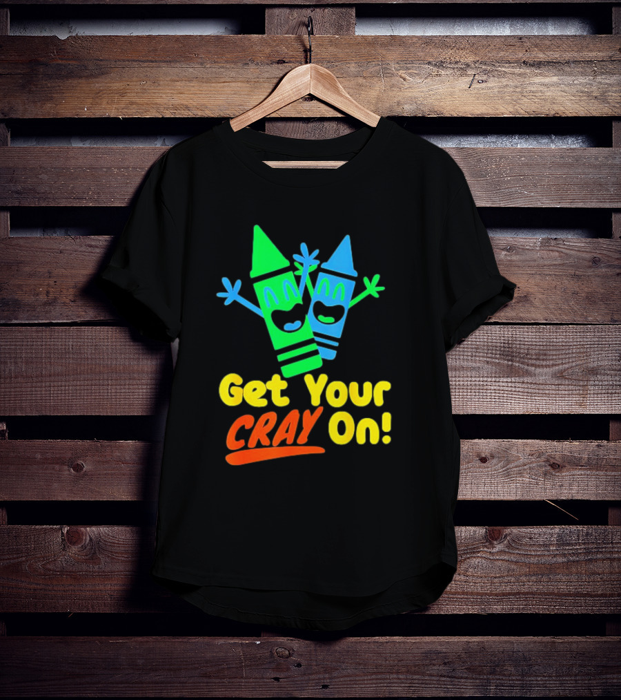Get Your Cray On With Colorful Crayon Characters T-Shirt