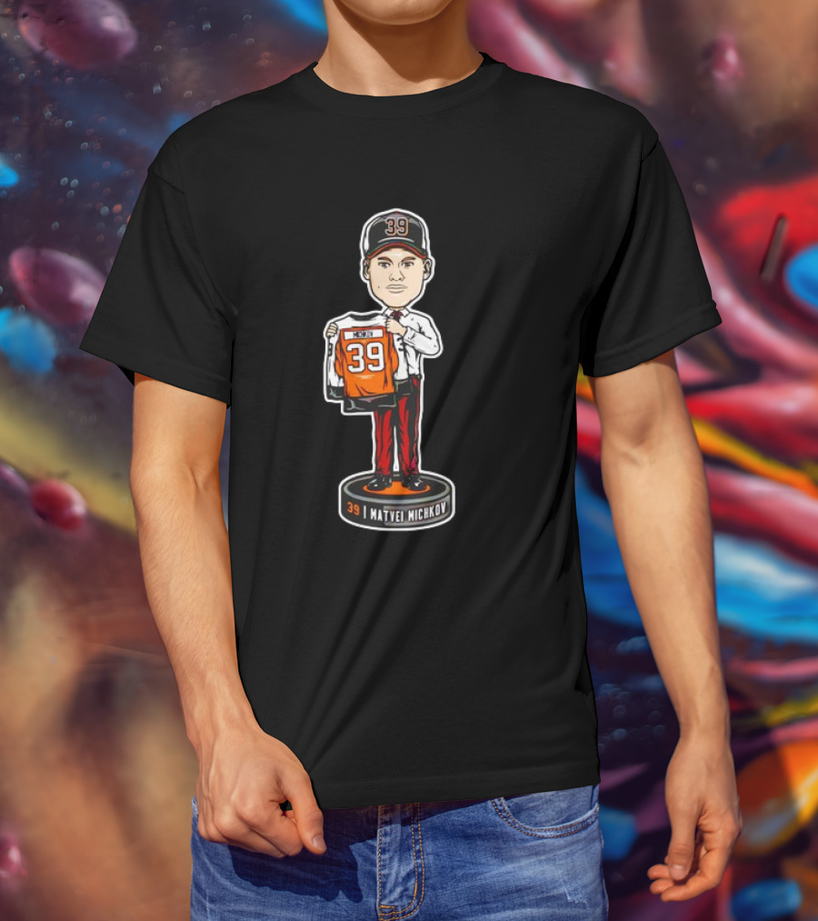 Matvei Michkov 39 Philadelphia Bobble Head Figurine T-Shirt