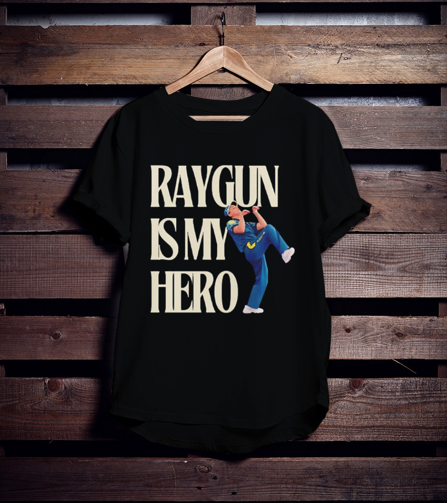 Raygun Is My Hero Pitching Pose T-Shirt