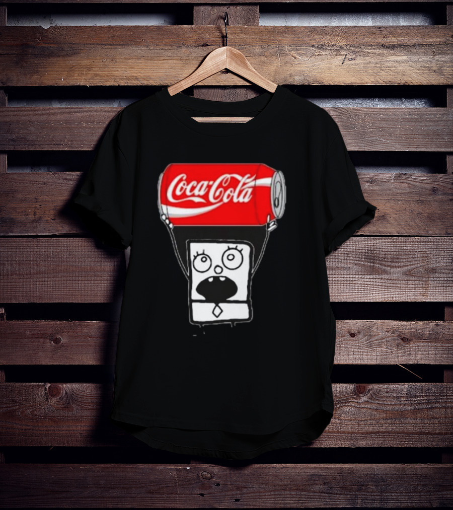 Doodlebob Holding Coca Cola Can T-Shirt