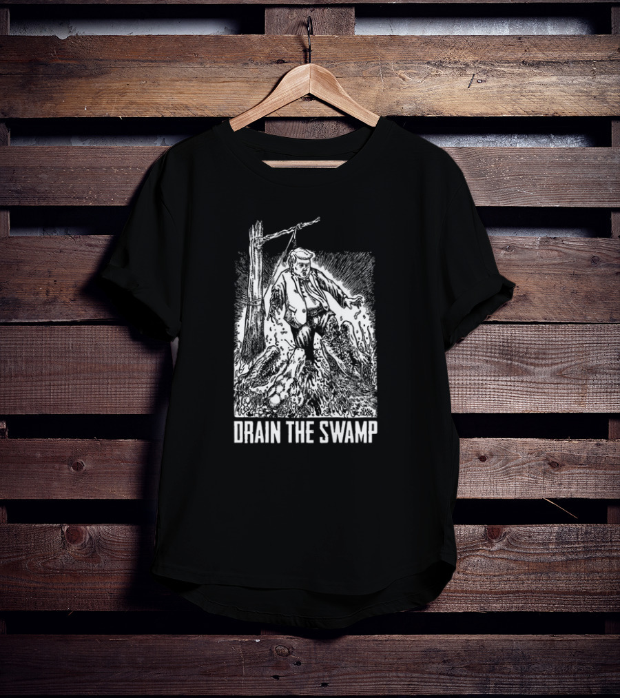 Drain The Swamp – Diablo Macabre Political Cartoon T-Shirt