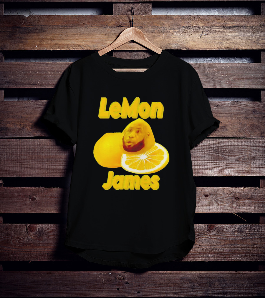 LeMon James Lebron James Face On Lemon T-Shirt