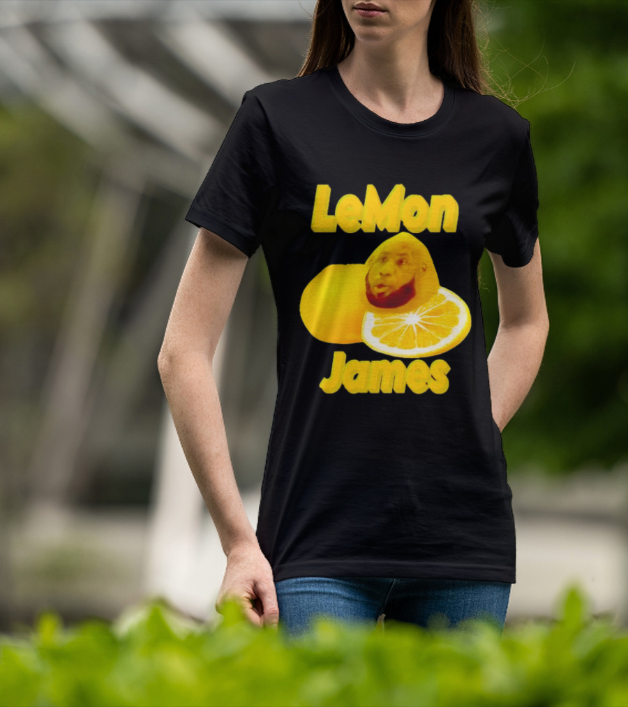 LeMon James Lebron James Face On Lemon T-Shirt
