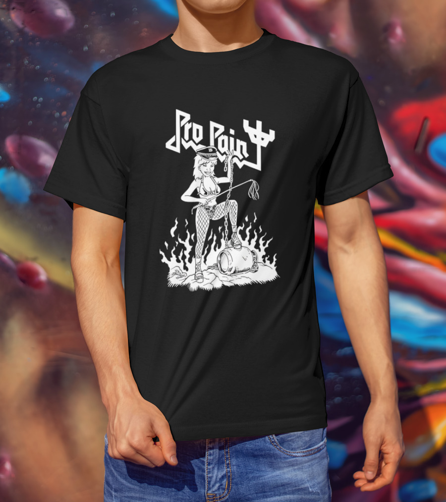 Pro Pain Diablo Macabre Chain And Flames T-Shirt