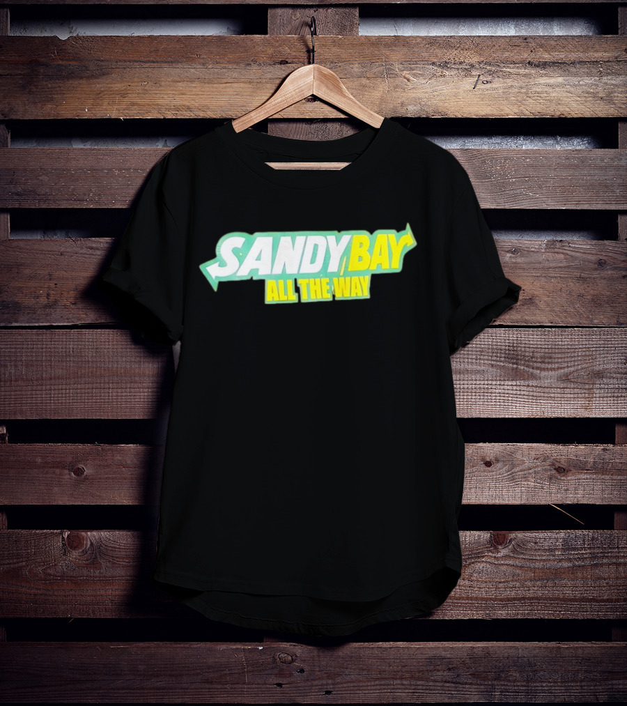 Sandy Bay All The Way Retro Block Text T-Shirt