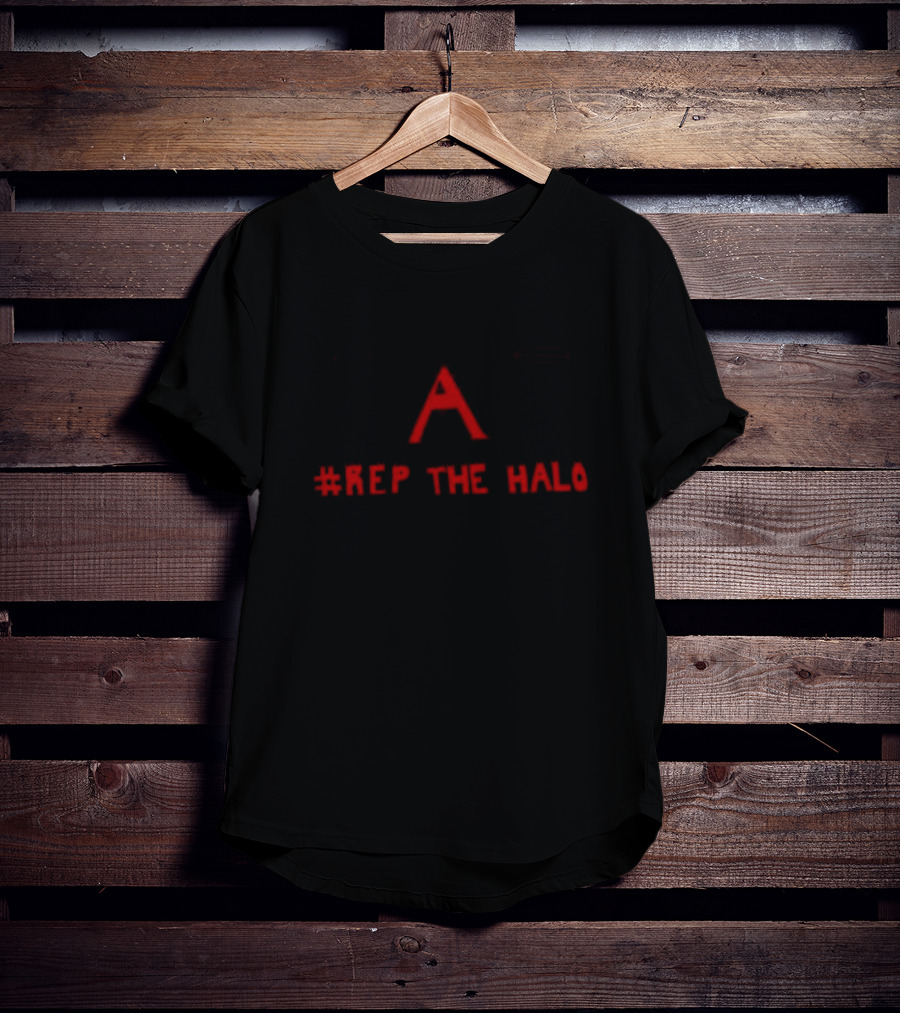 Los Angeles Angels #Rep The Halo Haloed A Signature T-Shirt