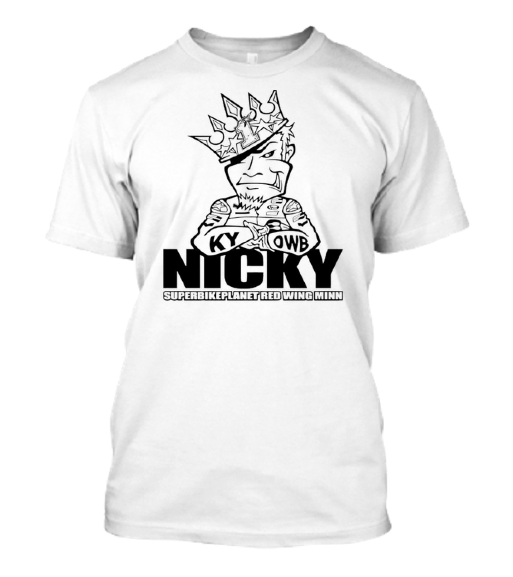 Nicky KY OWB Superbikeplanet Red Wing Minn T-Shirt
