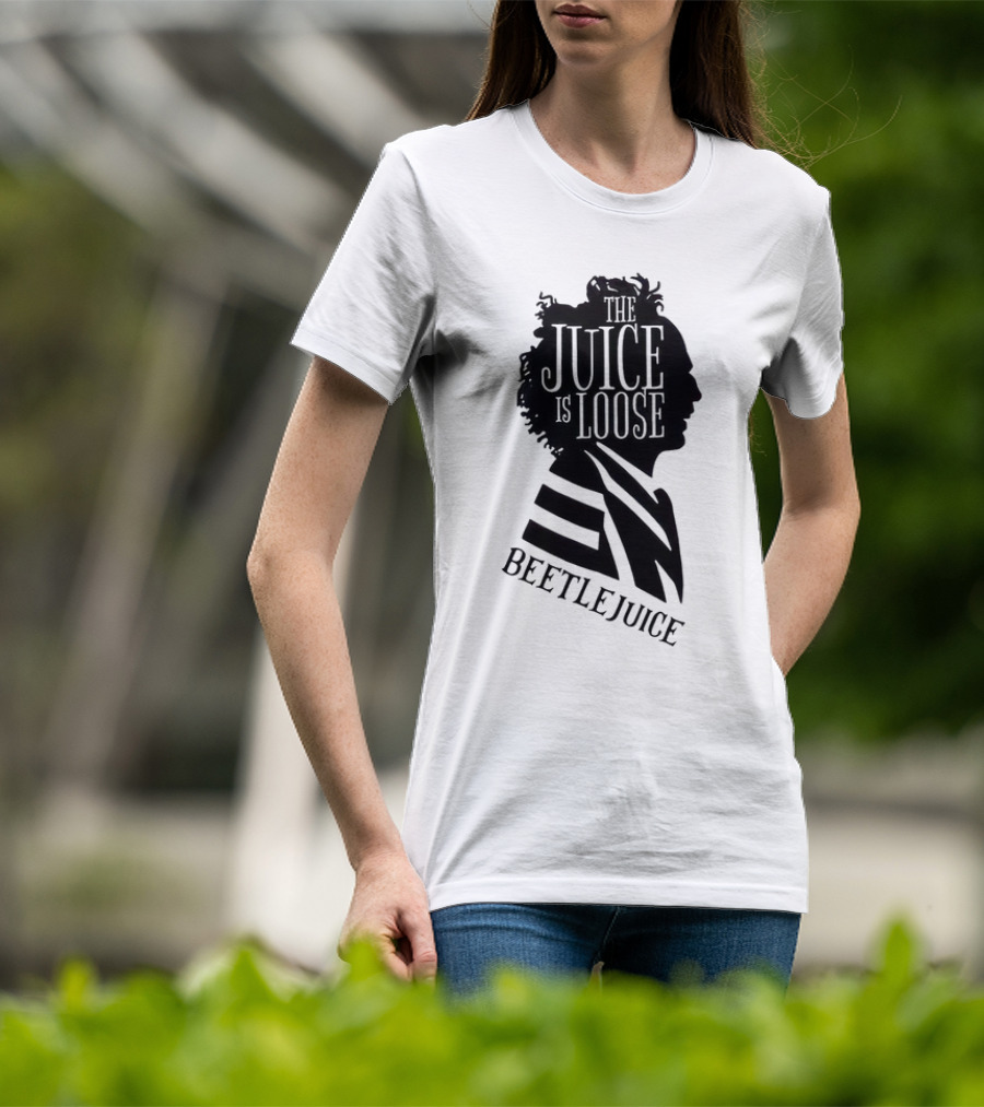Beetlejuice The Juice Is Loose Silhouette Profile T-Shirt