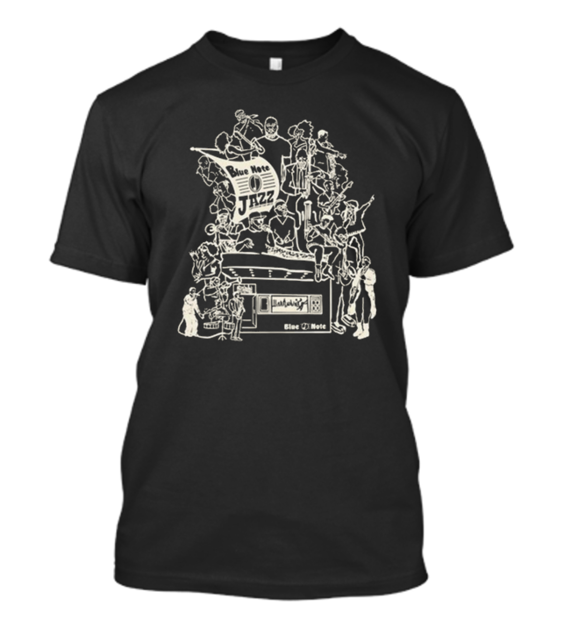 Blue Note Jazz Musicians Montage BN Facade Event T-Shirt