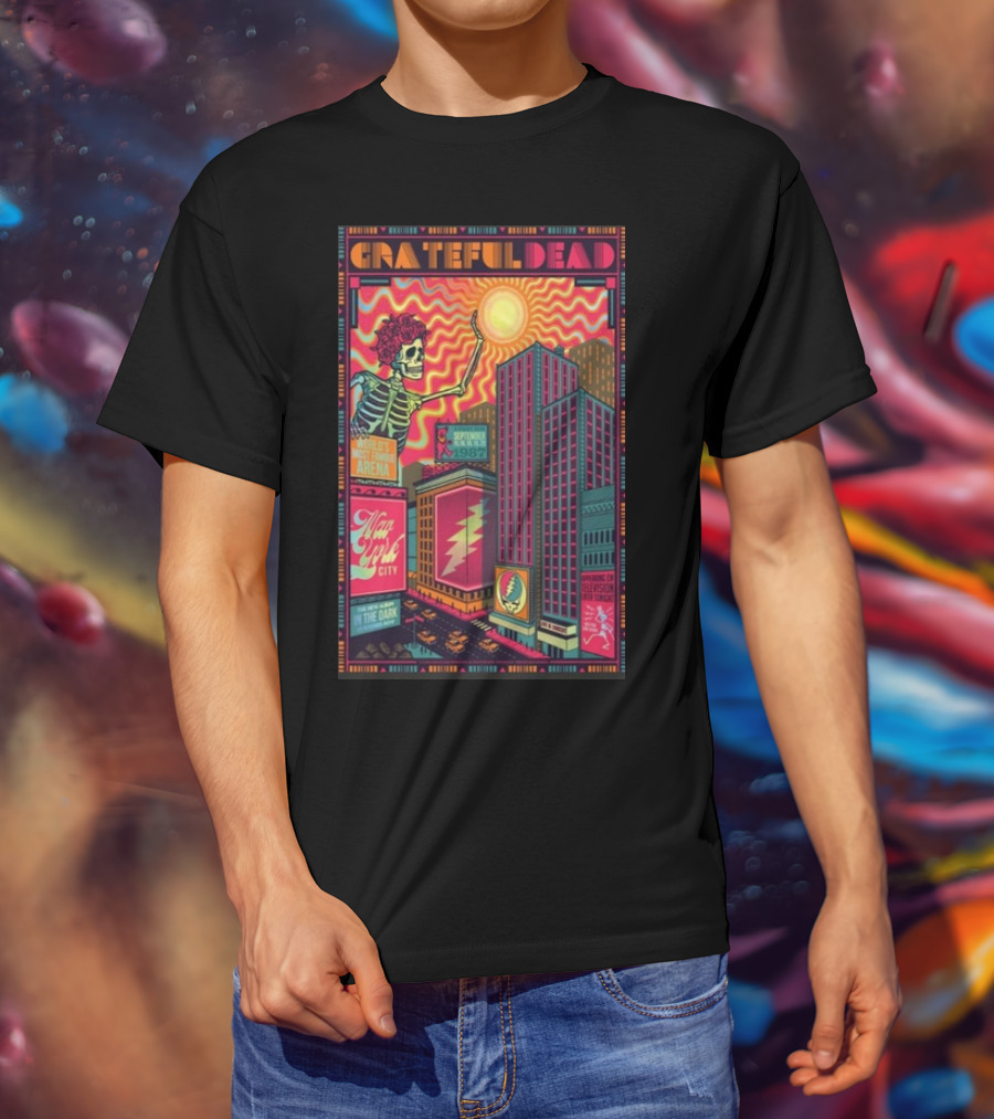 Grateful Dead World’s Most Famous Arena New York City September 15-20 1987 The New Album In The Dark T-Shirt