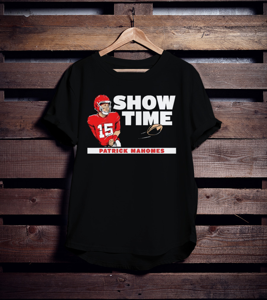 Patrick Mahomes Showtime Kansas City Chiefs Number 15 Football T-Shirt