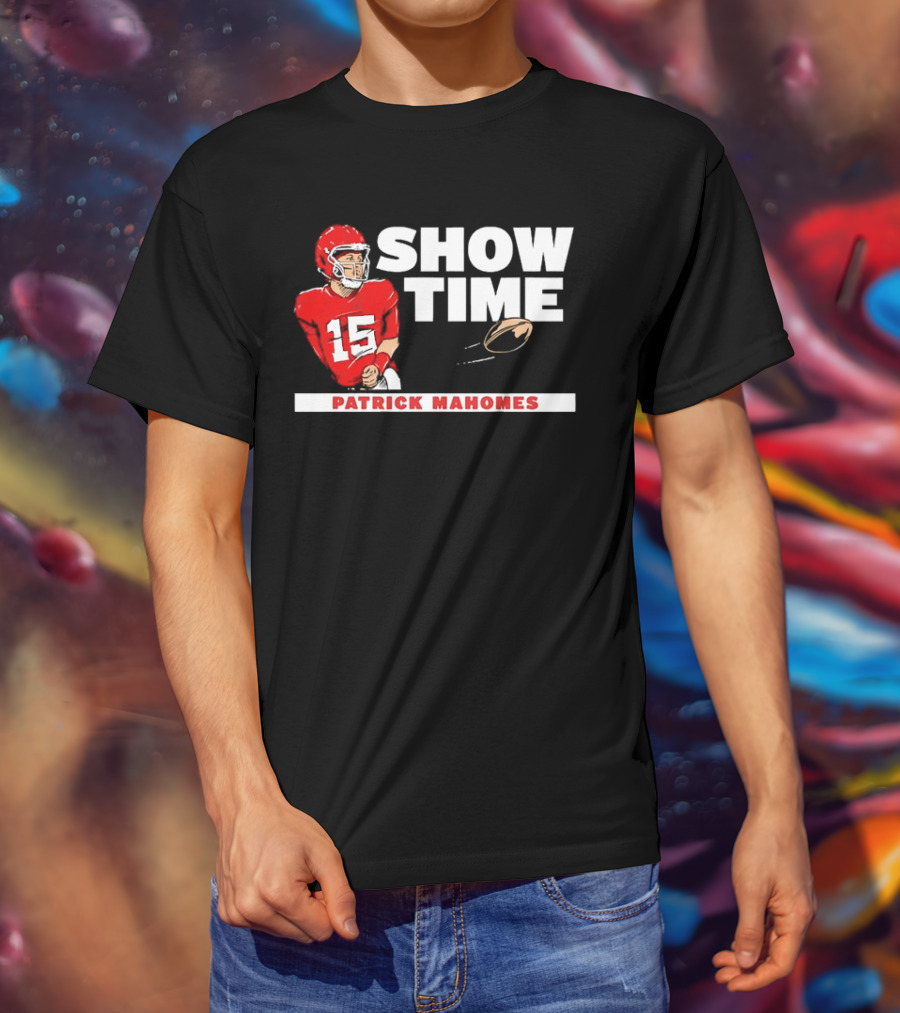 Patrick Mahomes Showtime Kansas City Chiefs Number 15 Football T-Shirt