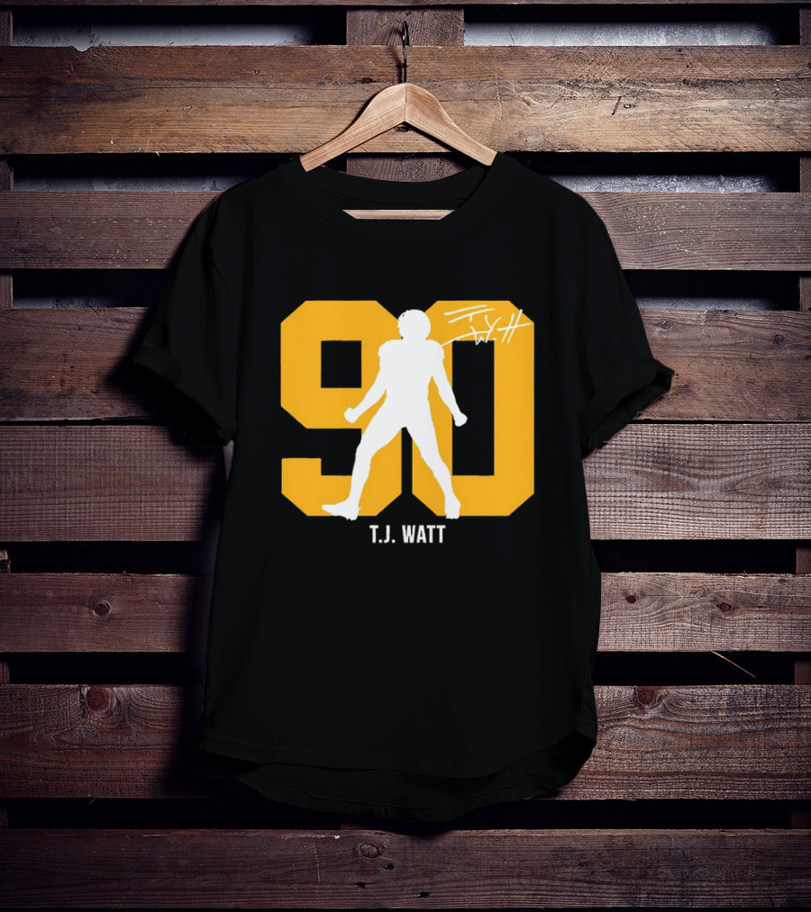 T.J. Watt 90 Silo Signature Number T-Shirt