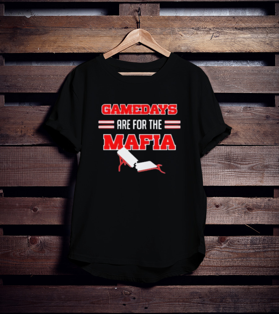 Gamedays Are For The Mafia Broken Table T-Shirt