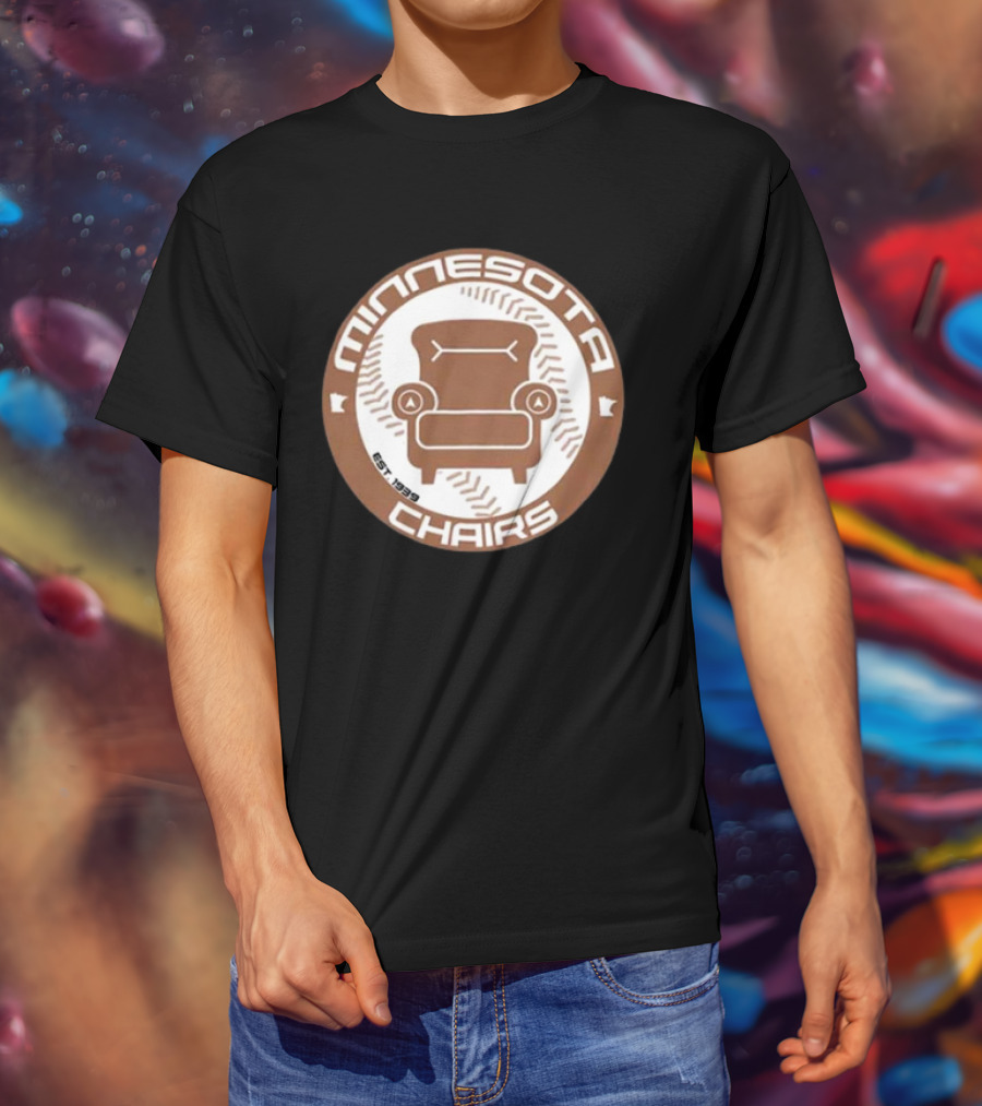 Jomboy Media Merch Minnesota Chairs Baseball Chair Logo Est. 1989 T-Shirt