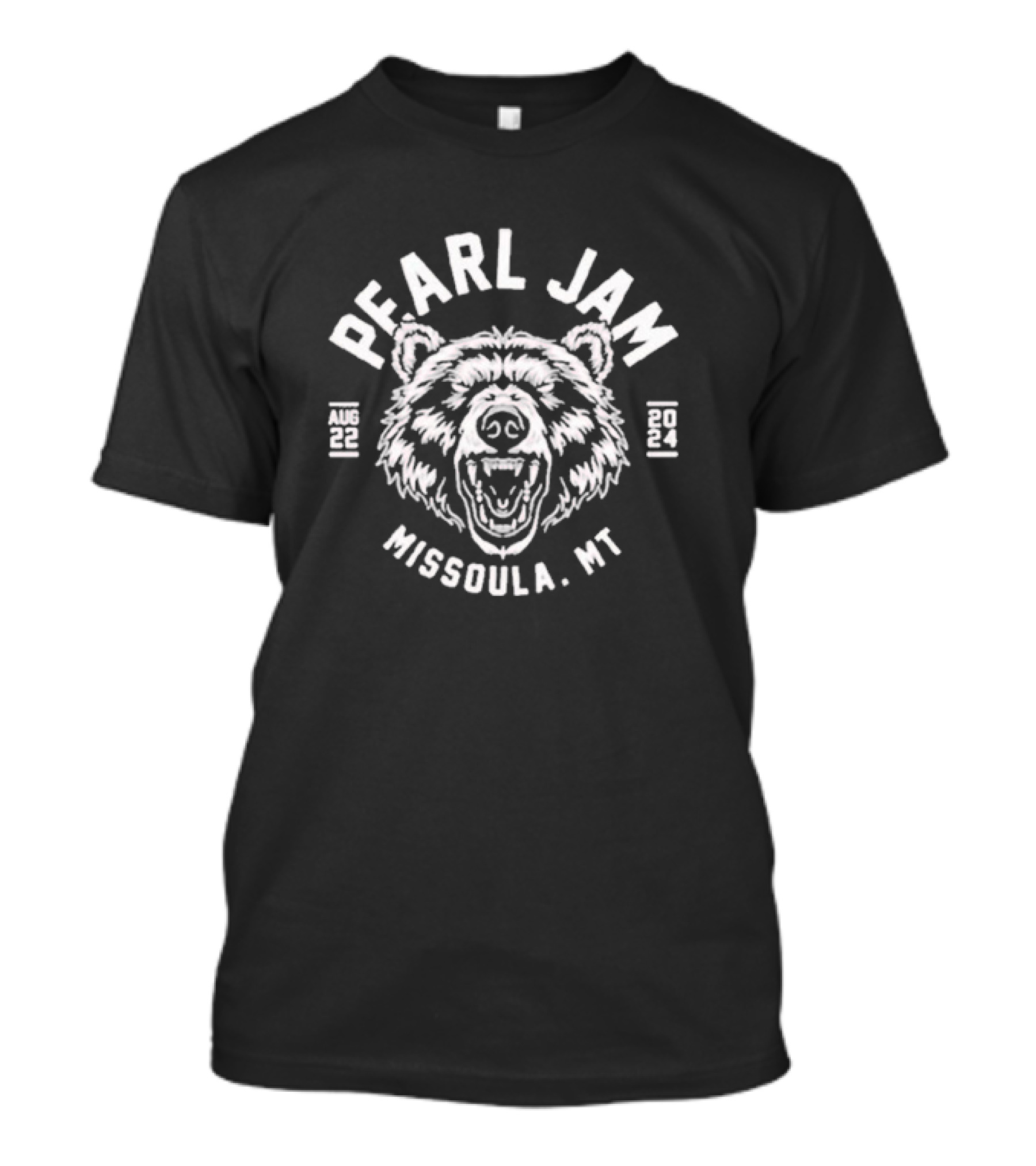 Pearl Jam Grizzly Bear Head Missoula MT August 22 T-Shirt