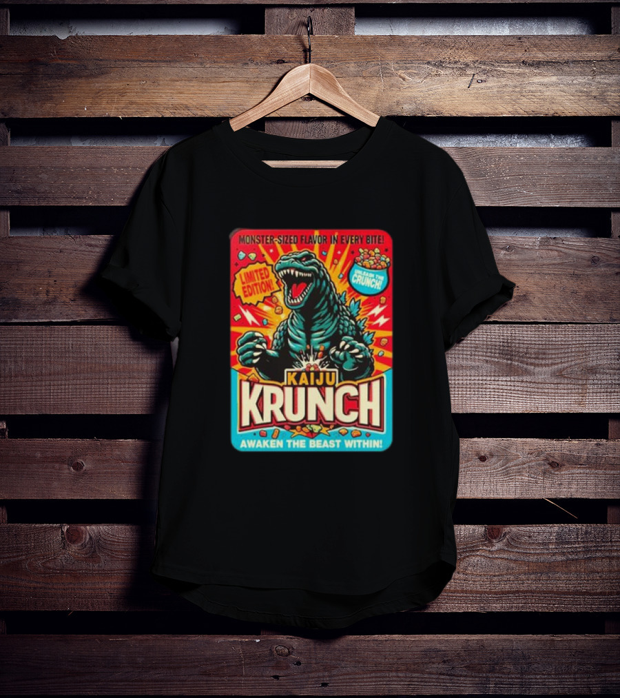 Kaiju Krunch Monster-Sized Flavor Awaken The Beast Within T-Shirt