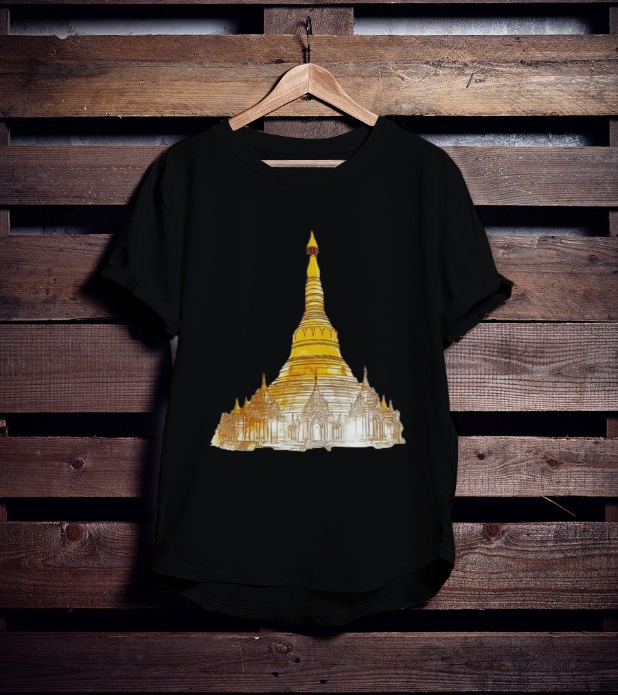 Neuschwanstein Castle Myanmar Pagoda T-Shirt