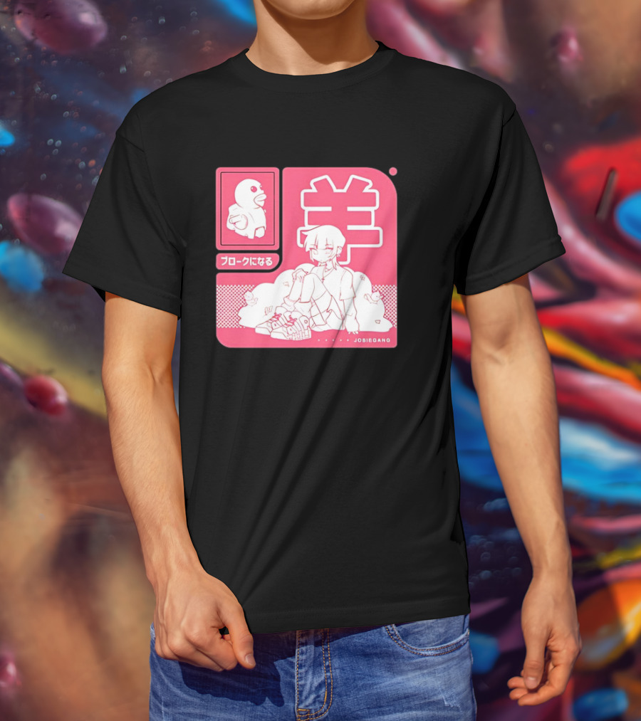 Sheepxing Bloke Becomes Broke Jobiegang Anime T-Shirt