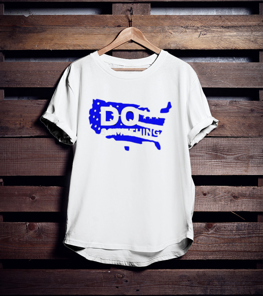 DO SOMETHING USA Flag Map T-Shirt